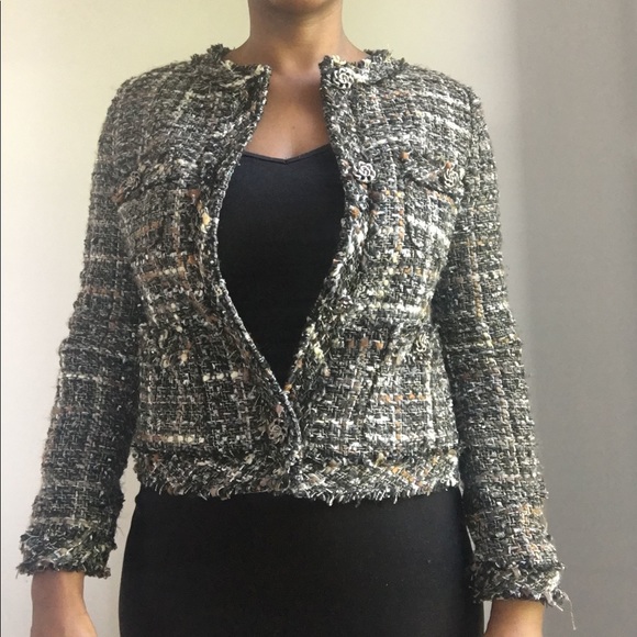old navy tweed jacket